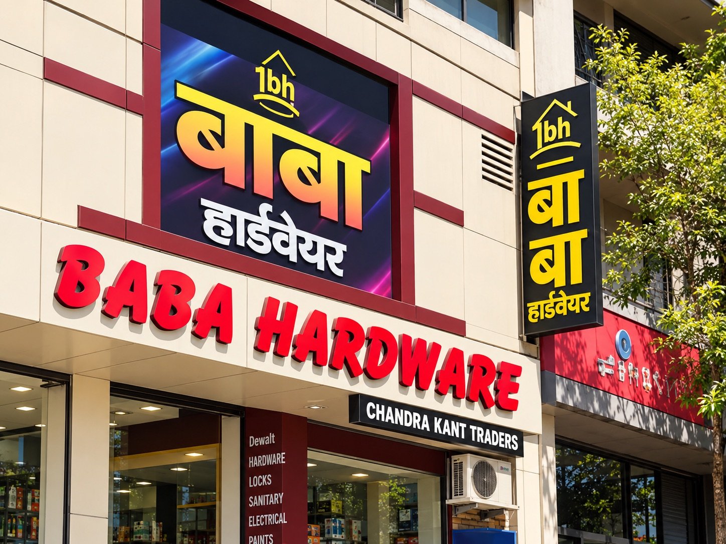 Baba Hardware Kanpur store exterior