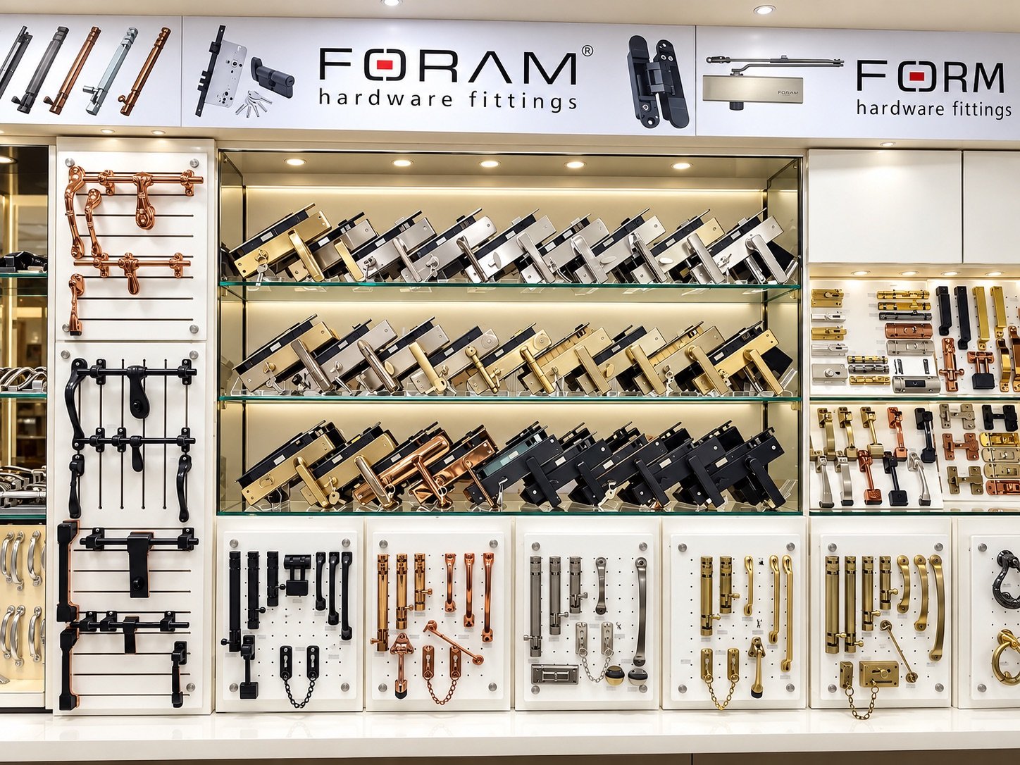 Baba Hardware locks and fittings display